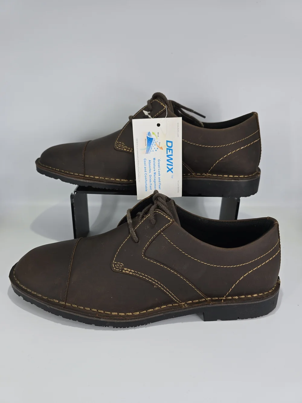 Rockport Men’s Urban Edge Captoe Oxford Dark Brown Leather Shoes NIB